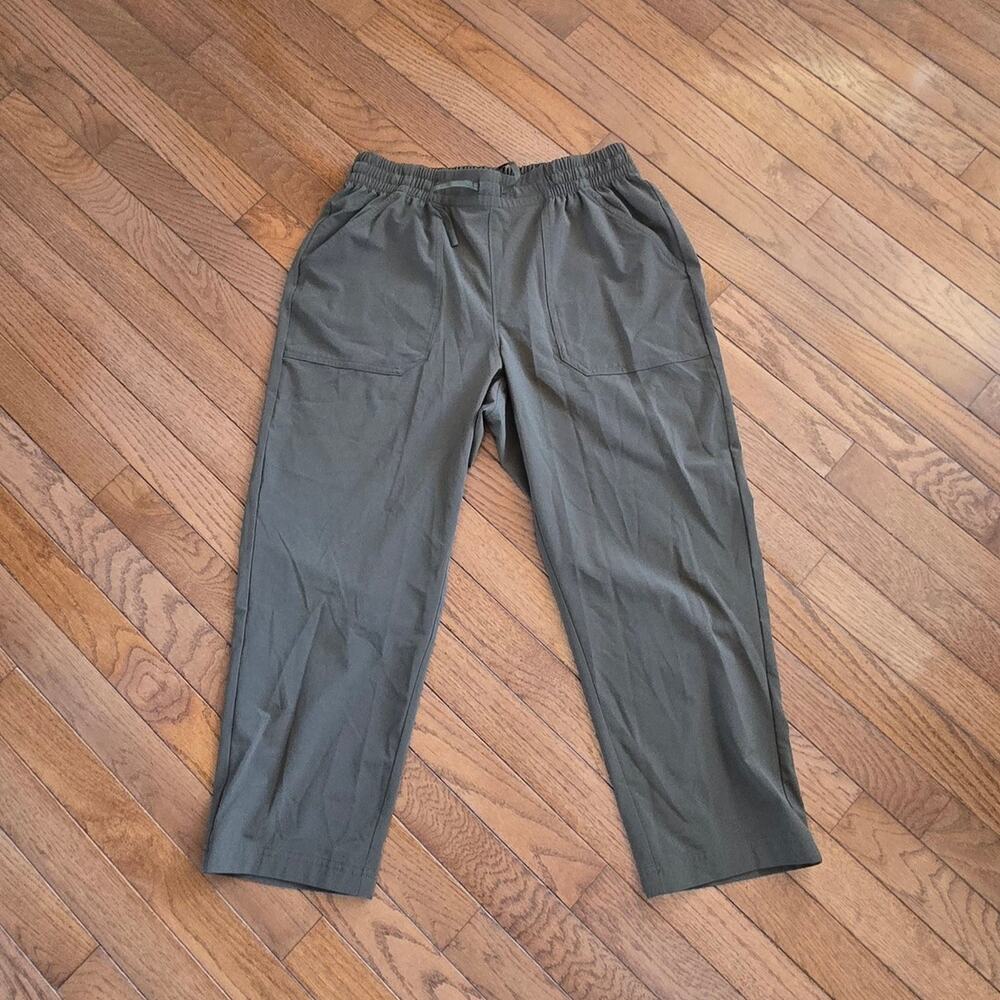 Orvis womens green hiking outdoor track pull on pants sz 8
